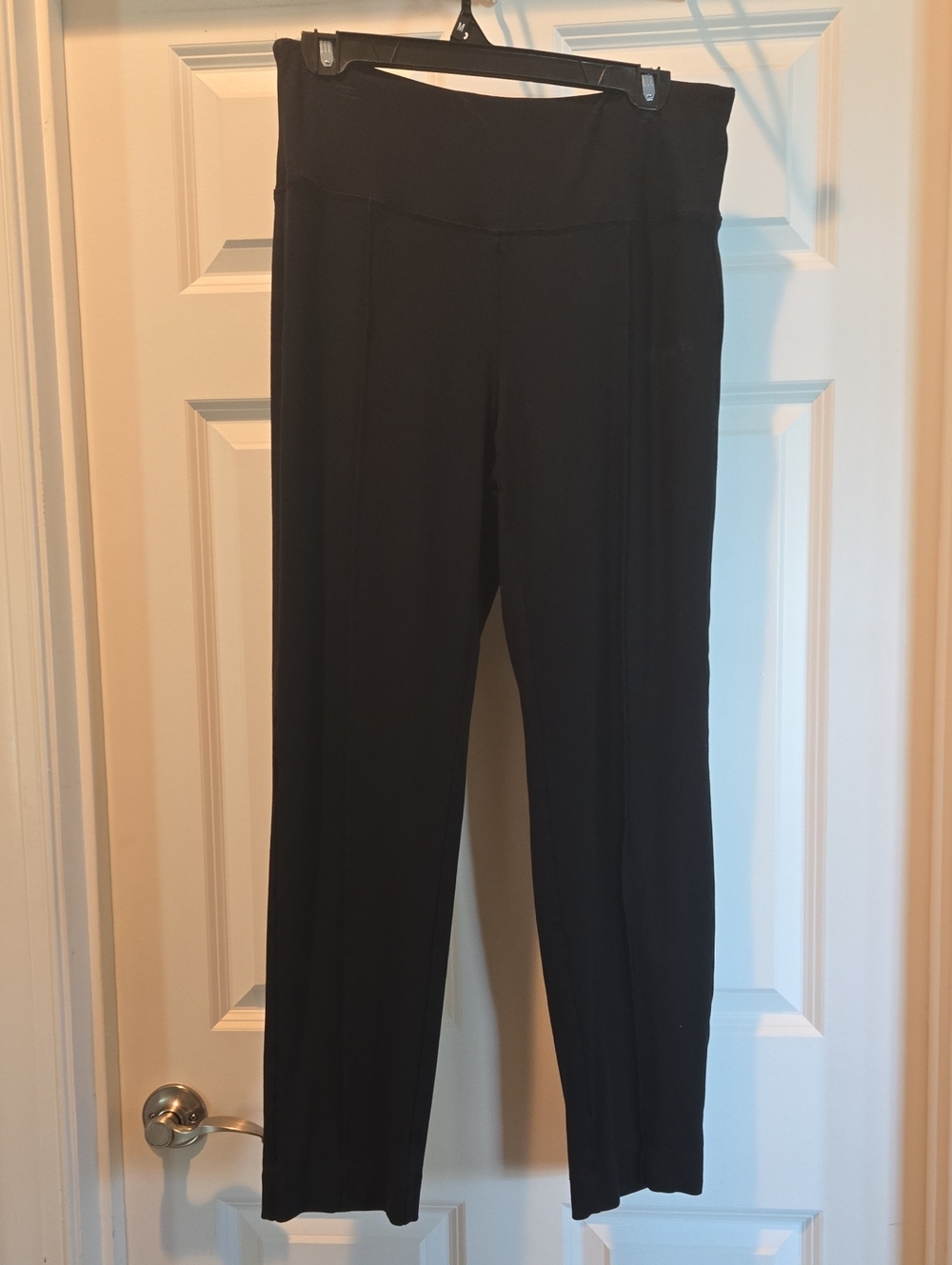 J. Jill Black Straight-Leg Pants with Front Seam